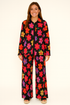 'Aisling' Flower Print Button Down Shirt and Pants Set - Celes Fashion